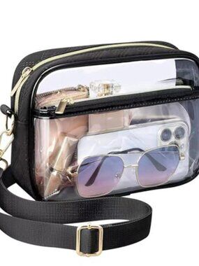 Clear Crossbody Fanny Pack Stadium Approved Adjustable Strap Travel Hiking
